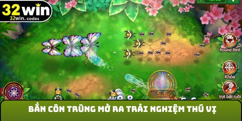 Bắn côn trùng mở ra trải nghiệm thú vị